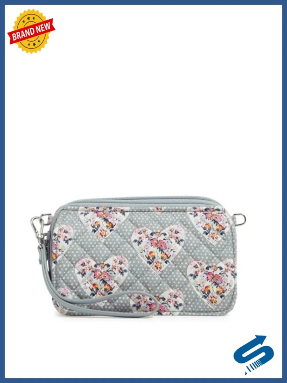 Vera Bradley Women's Cotton All in One Crossbody Purse With RFID Protection